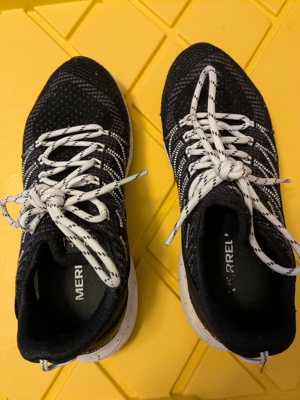 Merrell Women's Black Sneakers with White Laces